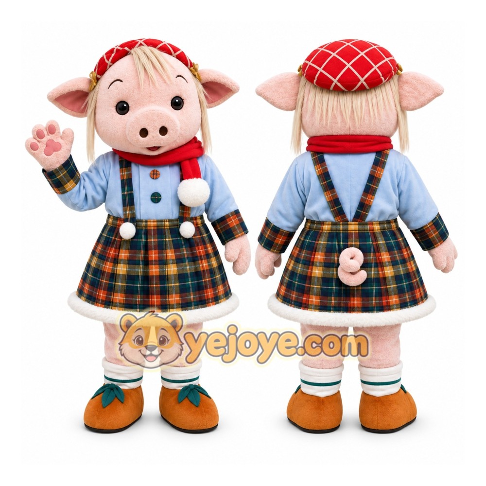 Pig Mascot Costume for Adults Custom Logo Party Character Suit Pig Mascot Costume for Adults Custom Logo Party Character Suit
