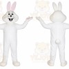 Rabbit Mascot Costume for Adults Custom Logo Party Character Suit