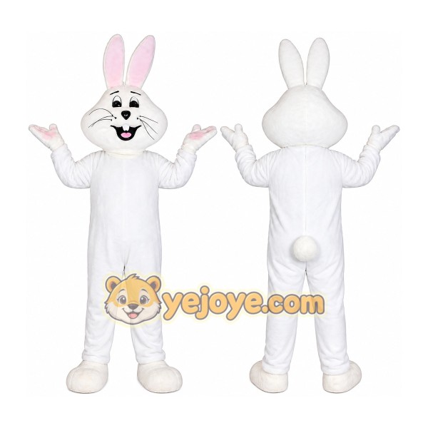 Rabbit Mascot Costume for Adults Custom Logo Party Character Suit