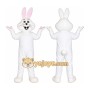 Rabbit Mascot Costume for Adults Custom Logo Party Character Suit