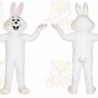 Rabbit Mascot Costume for Adults Custom Logo Party Character Suit