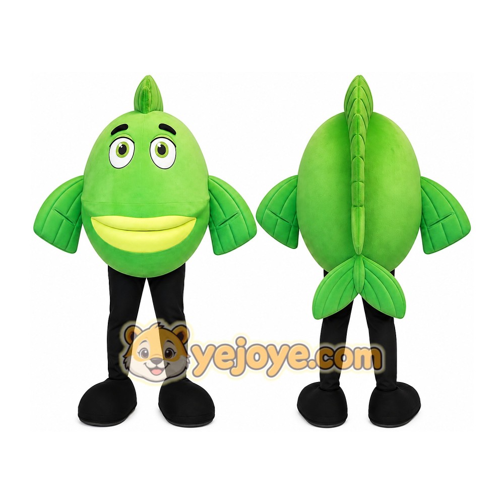 Fish Mascot Costume for Adults Custom Logo Party Character Suit