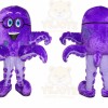 Octopus Mascot Costume for Adults Custom Logo Party Character Suit