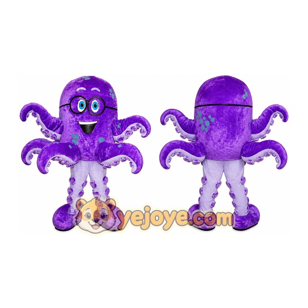 Octopus Mascot Costume for Adults Custom Logo Party Character Suit