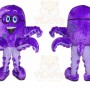 Octopus Mascot Costume for Adults Custom Logo Party Character Suit