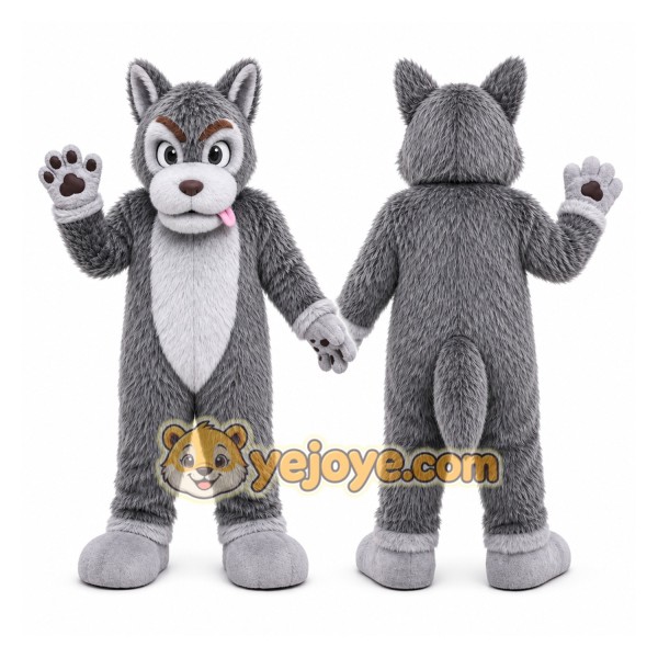 Wolf Mascot Costume for Adults Custom Logo Party Character Suit