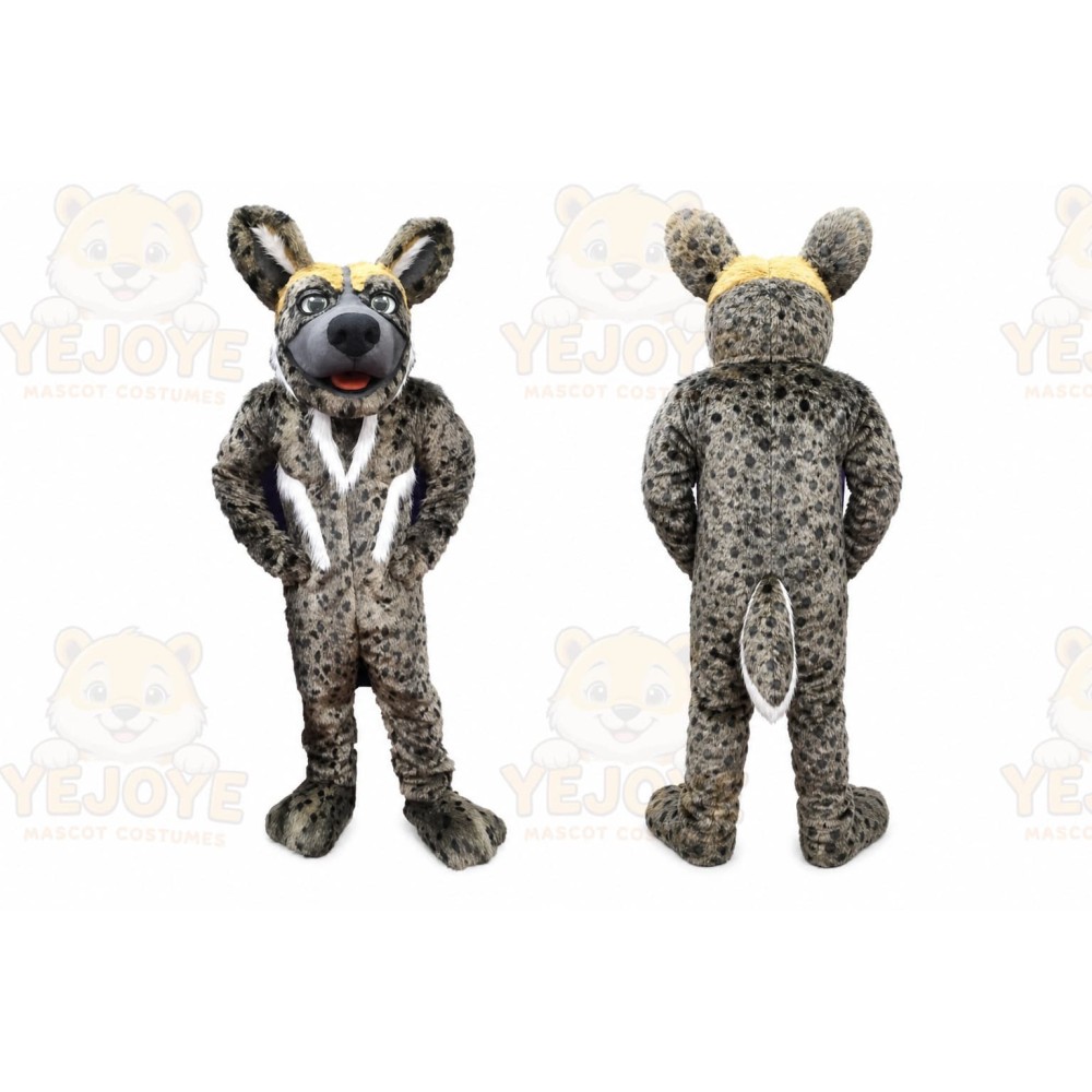 Hyena Mascot Costume for Adults Custom Logo Party Character Suit