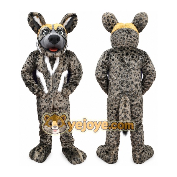 Hyena Mascot Costume for Adults Custom Logo Party Character Suit