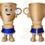 Trophy Mascot Costume for Adults Custom Logo Party Character Suit