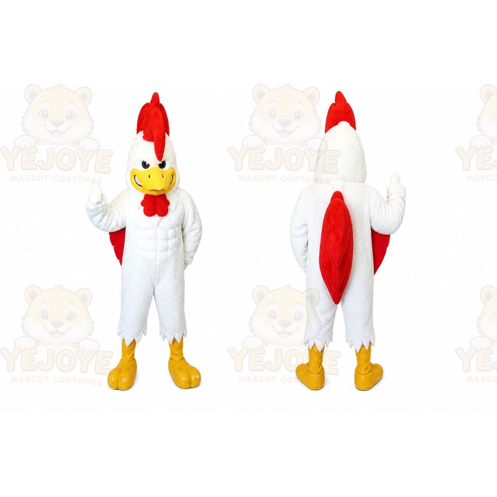 Chicken Mascot Costume for Adults Custom Logo Party Character Suit