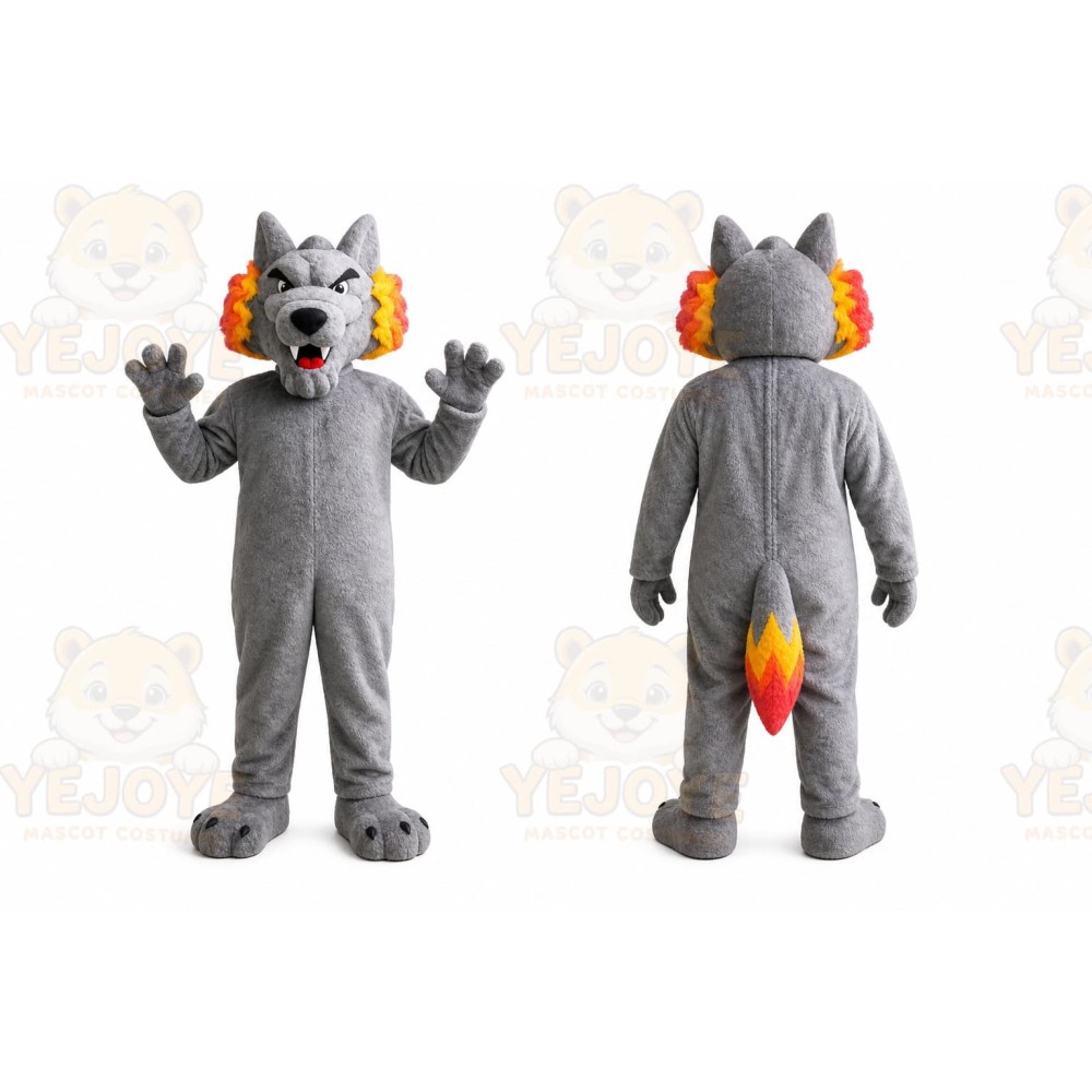 Wolf Mascot Costume for Adults Custom Logo Party Character Suit