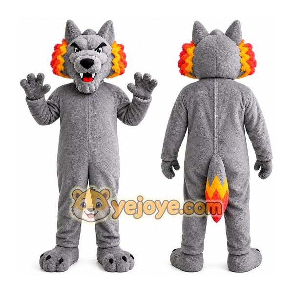Wolf Mascot Costume for Adults Custom Logo Party Character Suit