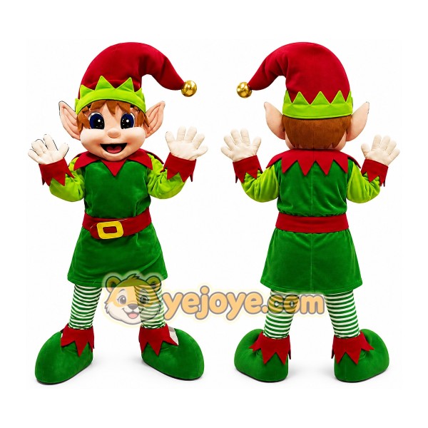 Elf Mascot Costume for Adults Custom Logo Party Character Suit