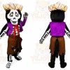 Skeleton Mascot Costume for Adults Custom Logo Party Character Suit