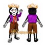 Skeleton Mascot Costume for Adults Custom Logo Party Character Suit