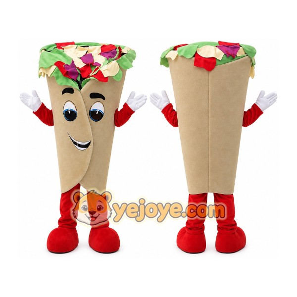 Taco Mascot Costume for Adults Custom Logo Party Character Suit