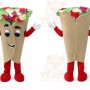 Taco Mascot Costume for Adults Custom Logo Party Character Suit