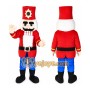 Nutcracker Mascot Costume for Adults Custom Logo Party Character Suit