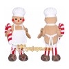Gingerbread Man Mascot Costume for Adults Custom Logo Party Character Suit