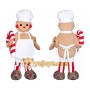 Gingerbread Man Mascot Costume for Adults Custom Logo Party Character Suit