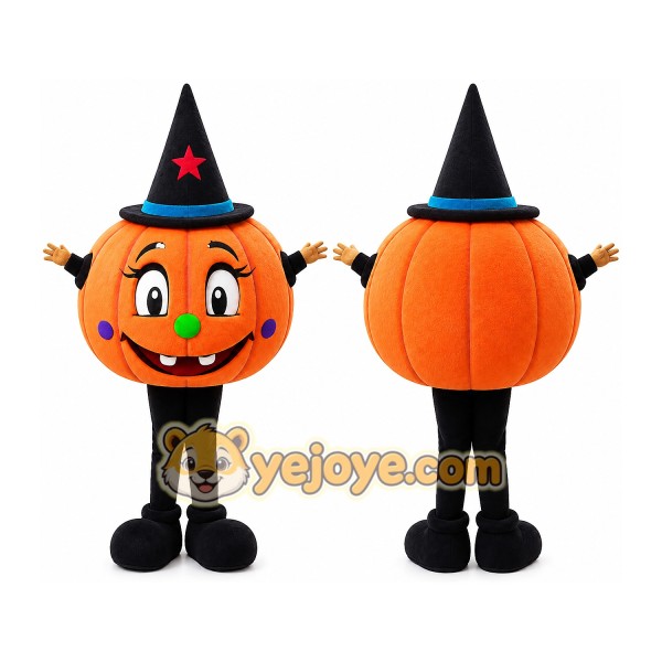 Pumpkin Mascot Costume for Adults Custom Logo Party Character Suit