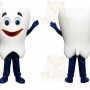 Tooth Mascot Costume for Adults Custom Logo Party Character Suit