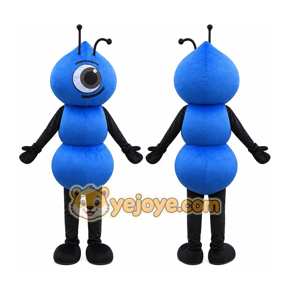 Blue Ant Mascot Costume for Adults Custom Logo Party Character Suit Blue Ant Mascot Costume for Adults Custom Logo Party Character Suit