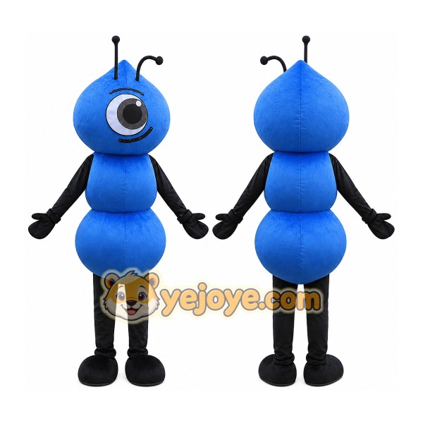 Blue Ant Mascot Costume for Adults Custom Logo Party Character Suit