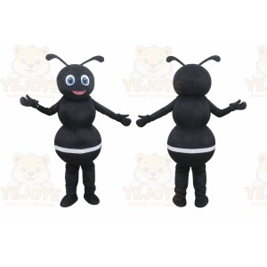 Black Ant Mascot Costume for Adults Custom Logo Party Character Suit