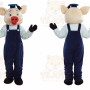 Pig Mascot Costume for Adults Custom Logo Party Character Suit