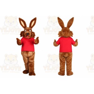 Rabbit Mascot Costume for Adults Custom Logo Party Character Suit
