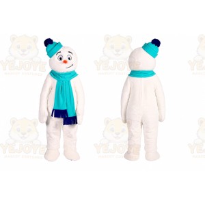 Snowman Mascot Costume for Adults Custom Logo Party Character Suit