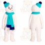 Snowman Mascot Costume for Adults Custom Logo Party Character Suit