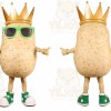 Potato Mascot Costume for Adults Custom Logo Party Character Suit
