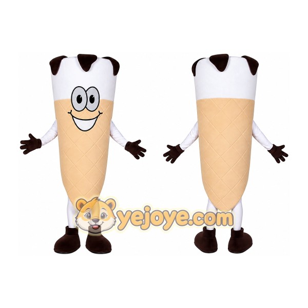 Ice Cream Cone Mascot Costume for Adults Custom Logo Party Character Suit