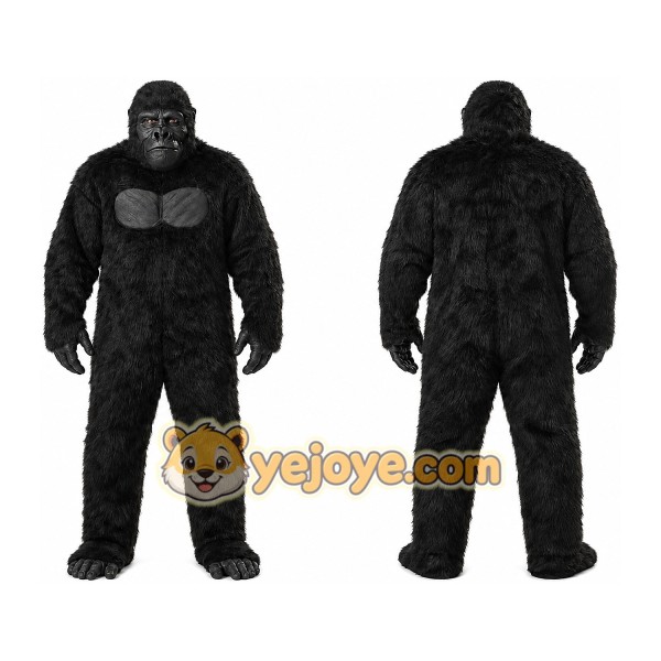 Gorilla Mascot Costume for Adults Custom Logo Party Character Suit