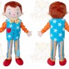 Clown Mascot Costume for Adults Custom Logo Party Character Suit