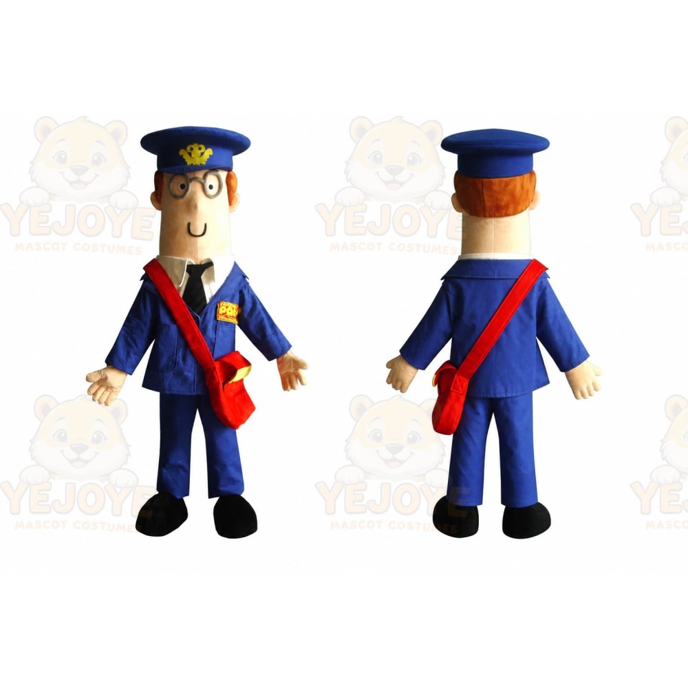 Postman Mascot Costume for Adults Custom Logo Party Character Suit