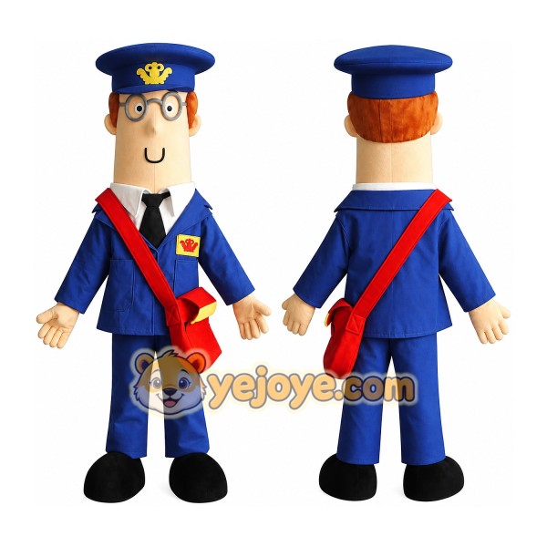 Postman Mascot Costume for Adults Custom Logo Party Character Suit