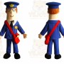 Postman Mascot Costume for Adults Custom Logo Party Character Suit
