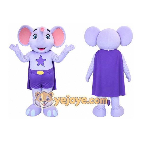 Elephant Mascot Costume for Adults Custom Logo Party Character Suit