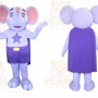 Elephant Mascot Costume for Adults Custom Logo Party Character Suit