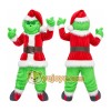 Green Christmas Monster Mascot Costume for Adults Custom Logo Party Character Suit Green Christmas Monster Mascot Costume for Adults Custom Logo Party Character Suit