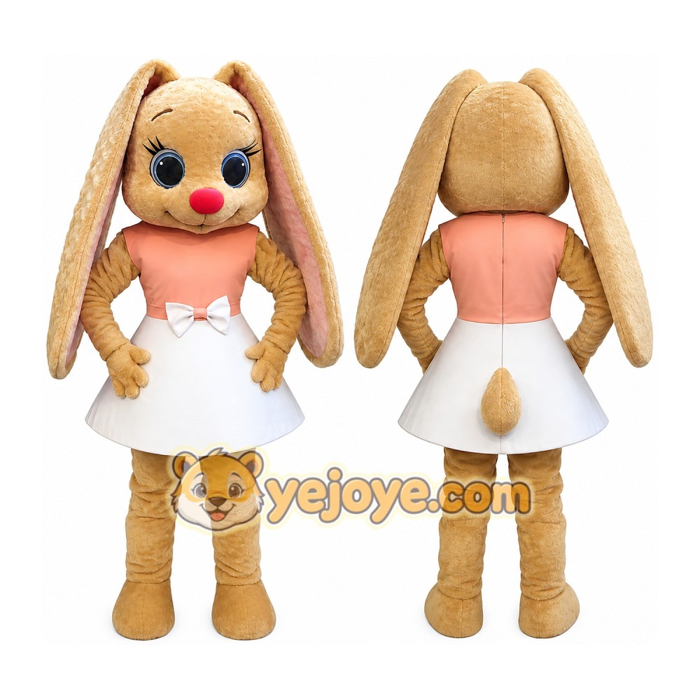 Rabbit Mascot Costume for Adults Custom Logo Party Character Suit Rabbit Mascot Costume for Adults Custom Logo Party Character Suit