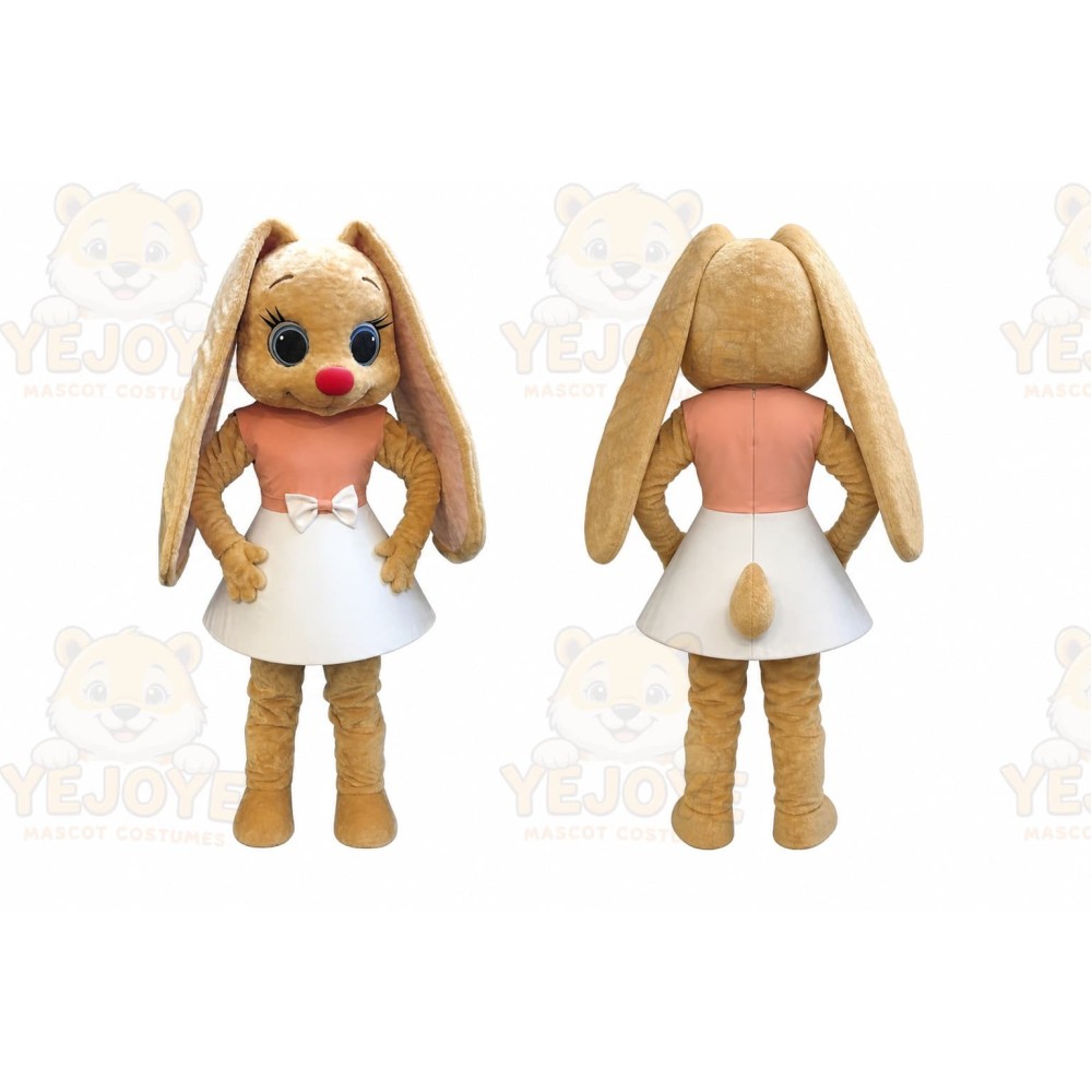 Rabbit Mascot Costume for Adults Custom Logo Party Character Suit