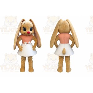 Rabbit Mascot Costume for Adults Custom Logo Party Character Suit