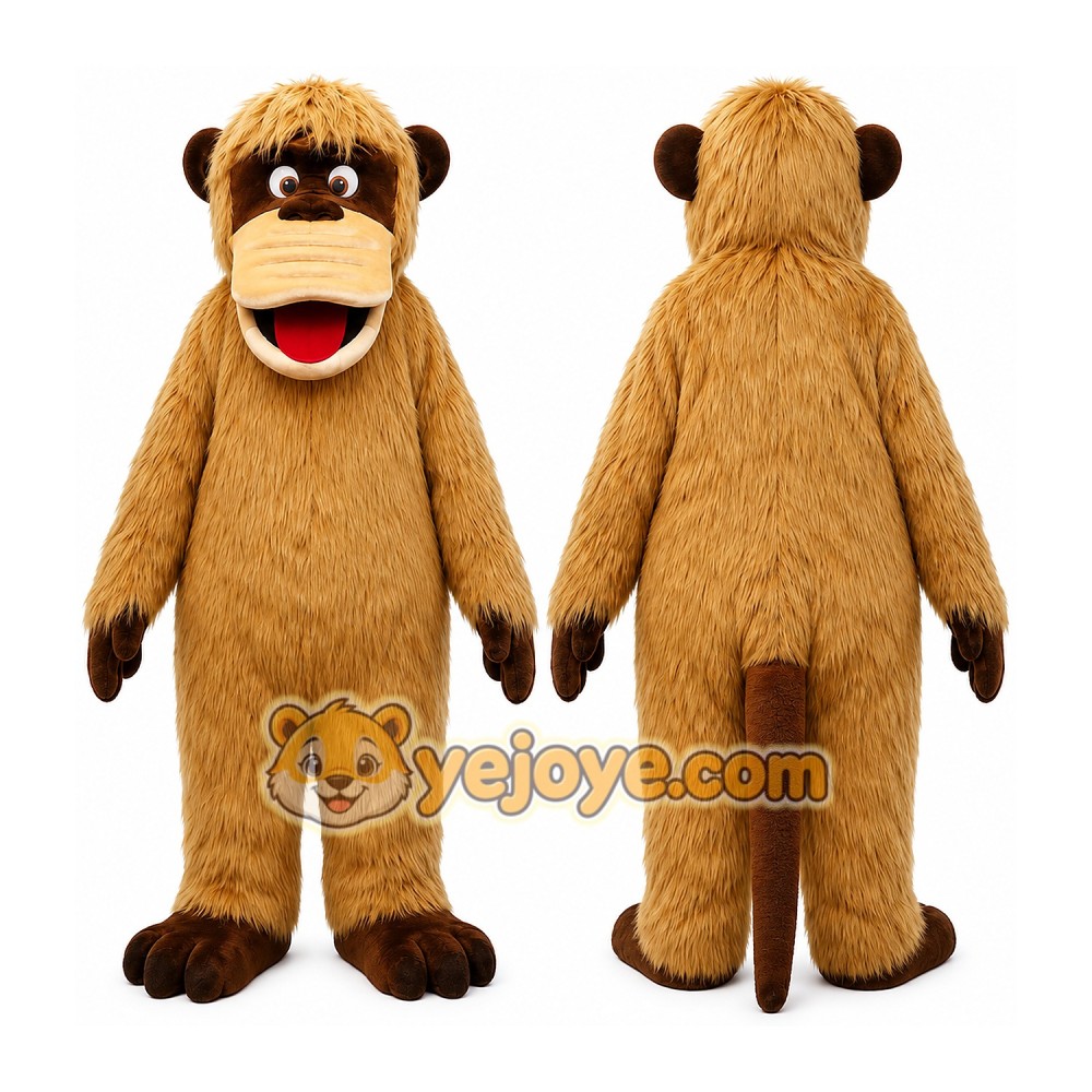 Monkey Mascot Costume for Adults Custom Logo Party Character Suit Monkey Mascot Costume for Adults Custom Logo Party Character Suit