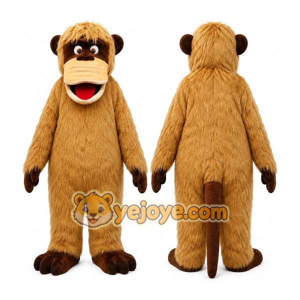 Monkey Mascot Costume for Adults Custom Logo Party Character Suit