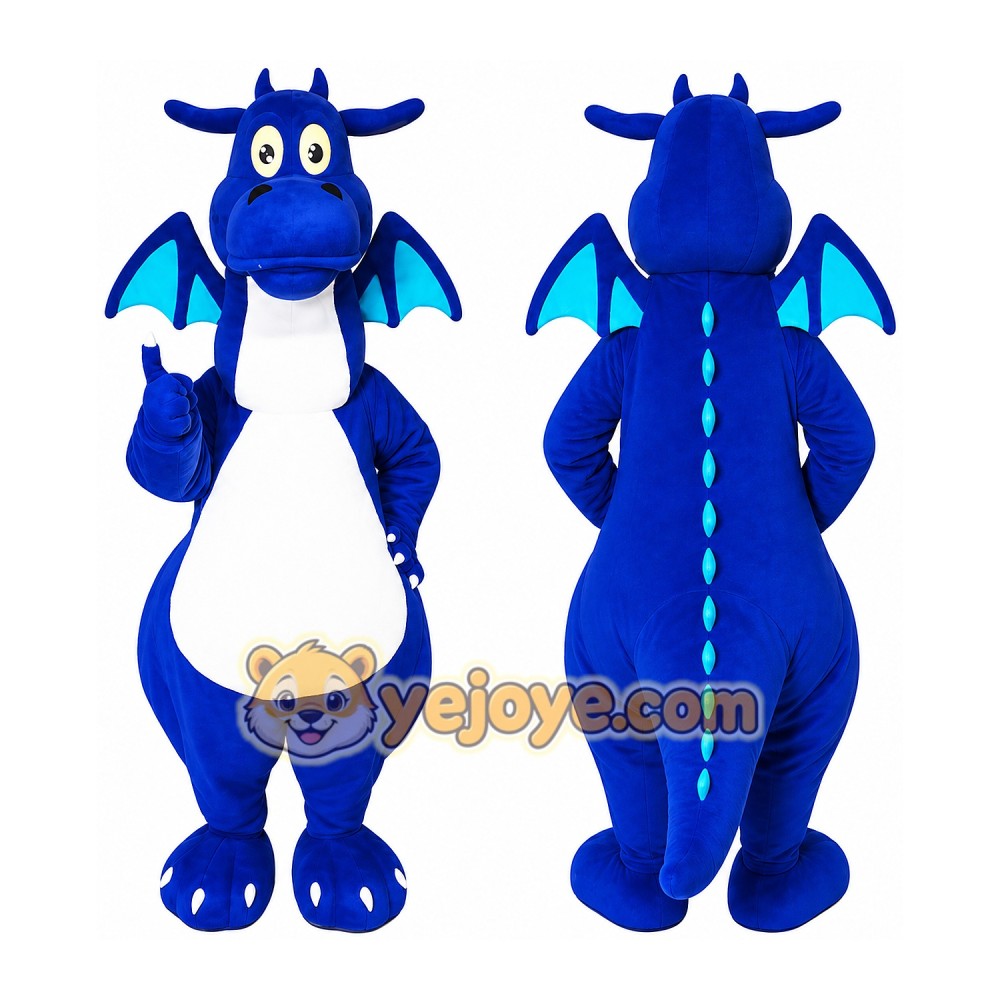 Dragon Mascot Costume for Adults Custom Logo Party Character Suit