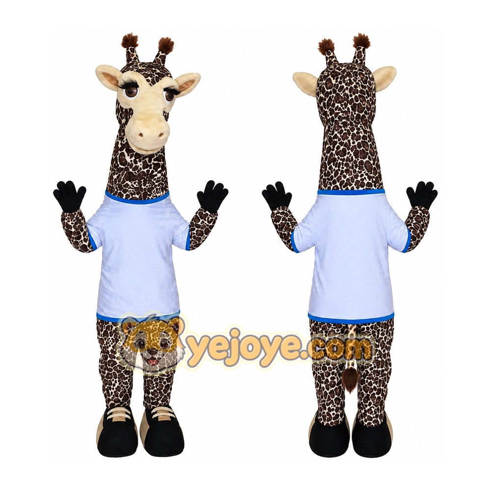 Giraffe Mascot Costume for Adults Custom Logo Party Character Suit Giraffe Mascot Costume for Adults Custom Logo Party Character Suit
